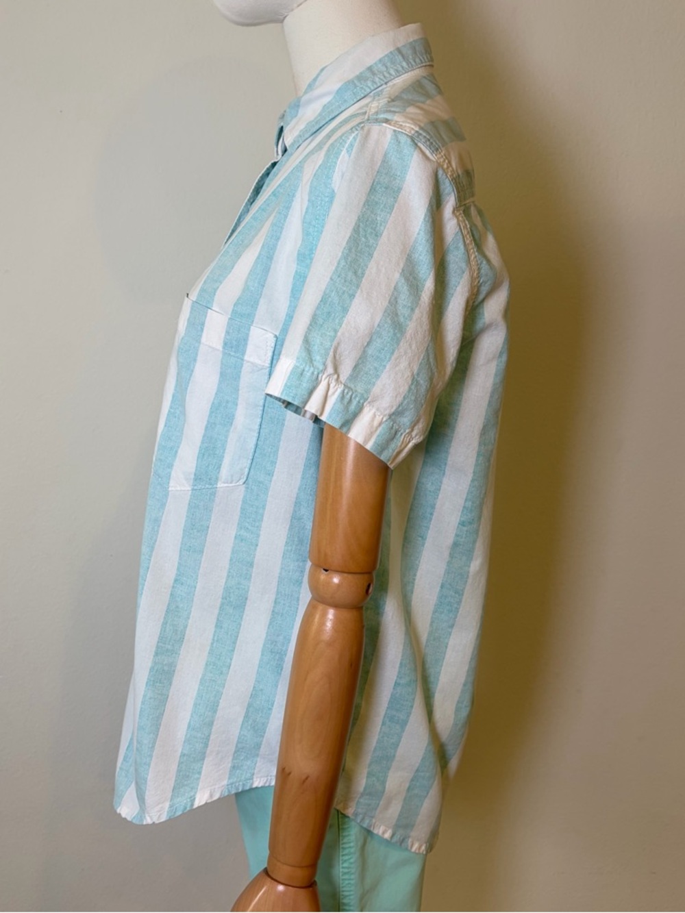 BDG Urban Outfitters Striped Short Sleeve Button Down Shirt Small - Picture 5 of 10